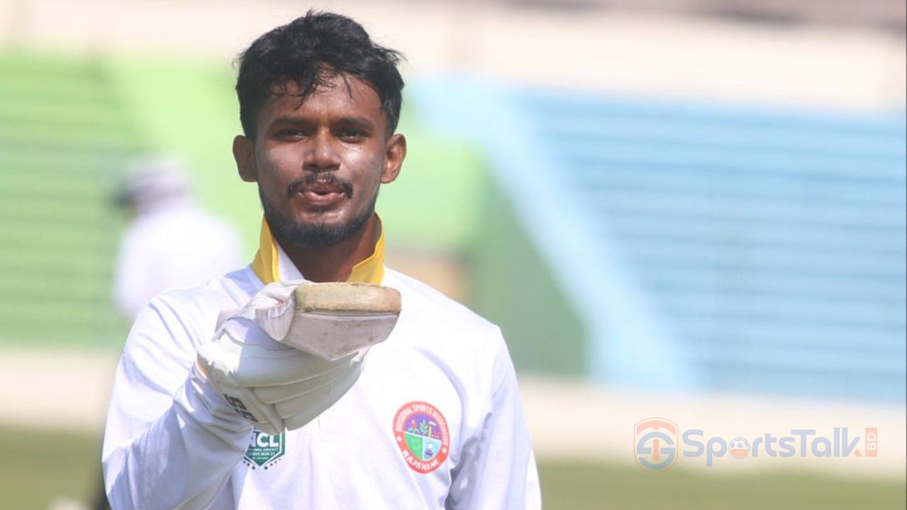 নাঈমের প্রথম সেঞ্চুরিতেই ডাবল সেঞ্চুরি, আজিজুলের ব্যাটে ১০ ছক্কার ঝড়